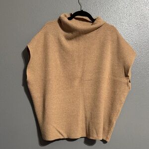 Chico's Classic Tan Cowl Neck Sweater